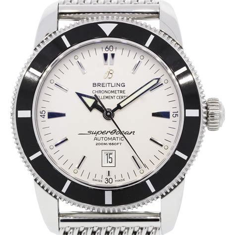 breitling superocean stainless band